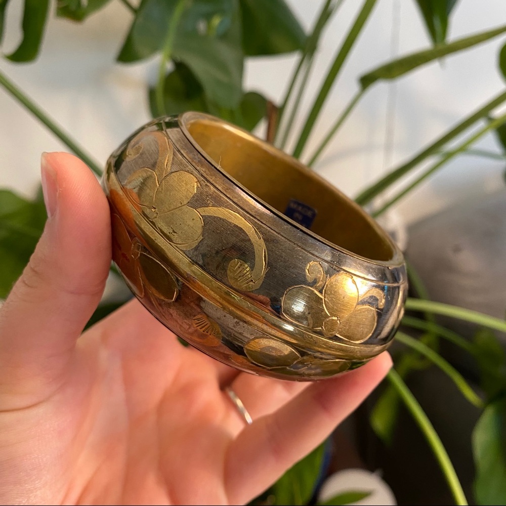 Solid Brass Bangle Bracelet - India